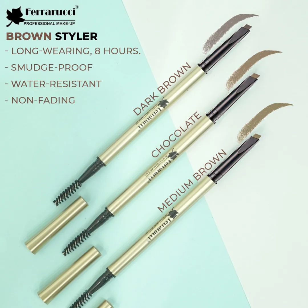 Ferrarucci Brown Styler Brow Stylist Eyebrow Pencil Ultra fine